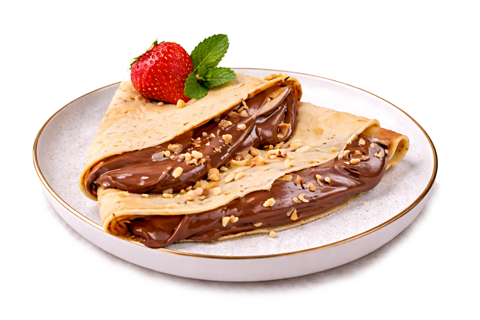 ბლინი შოკოლადით და თხილით